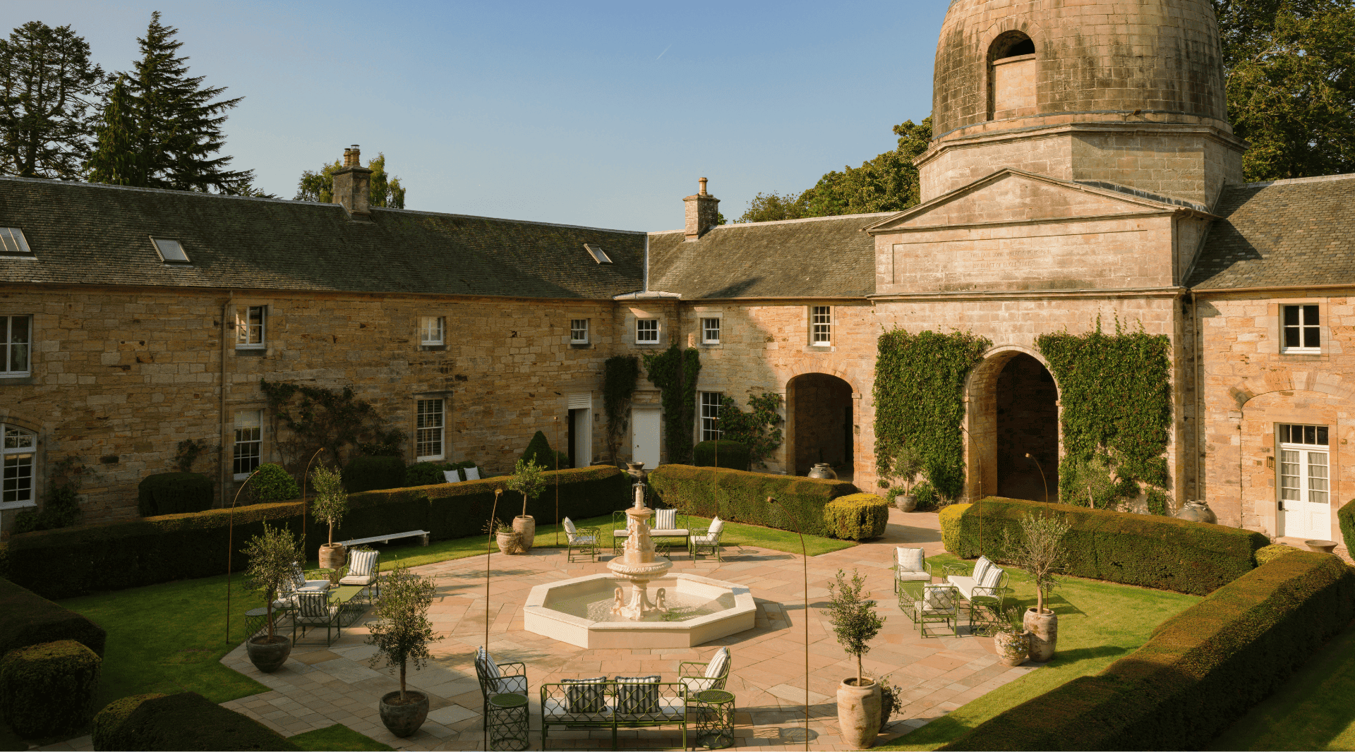 courtyard at Penicuik House