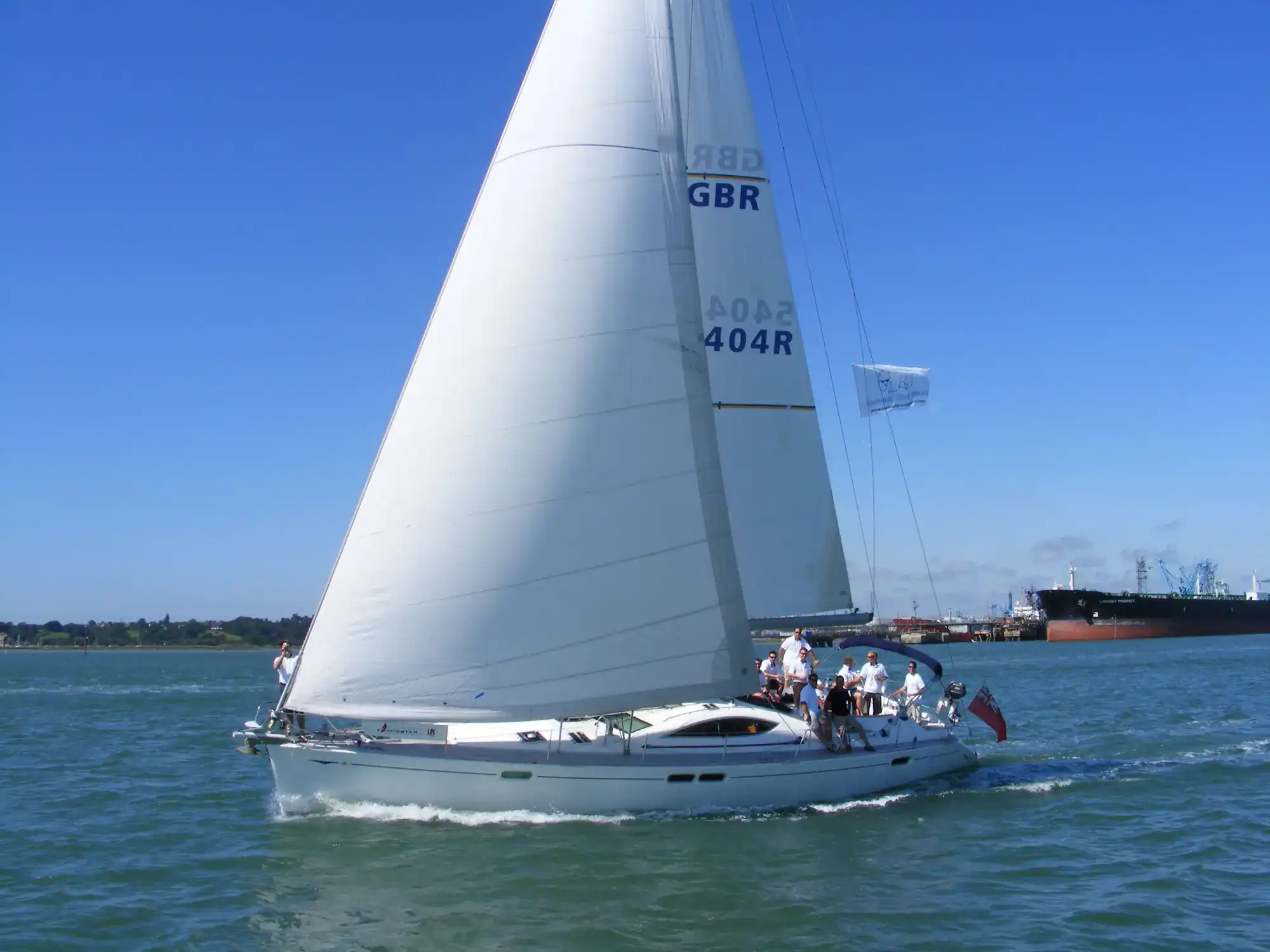 sailing yacht flying the seriously cool flag&nbsp;