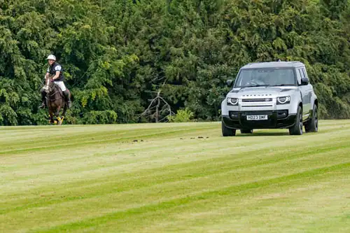 Spire 4x4 Salisbury Land Rover Defender V Polo Pony Race at the Stonehenge Polo Festival