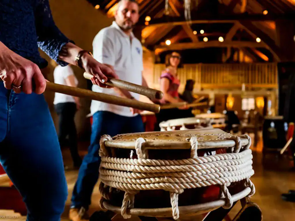 team drumming
