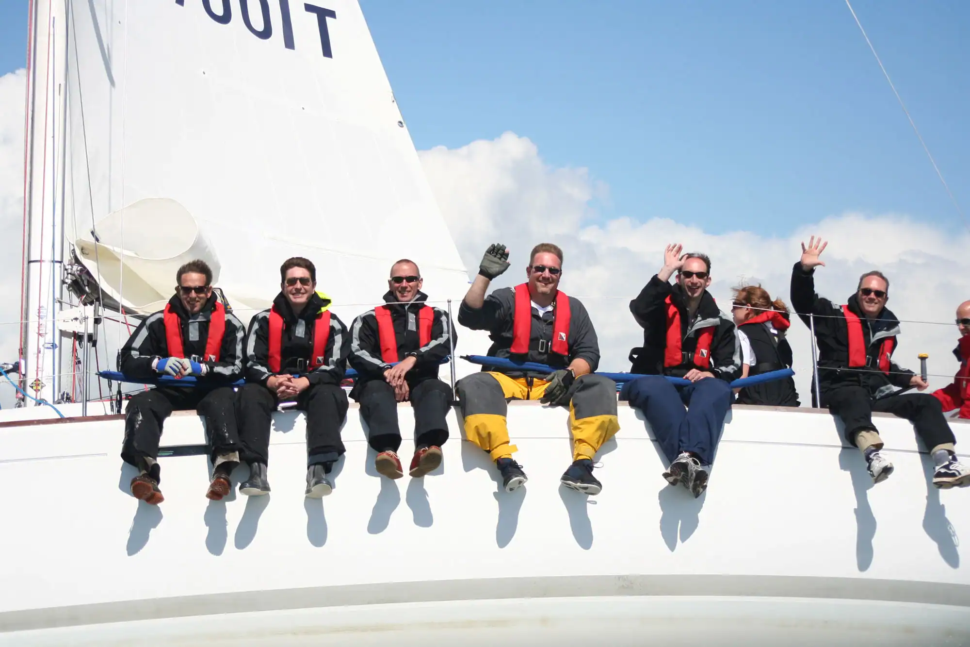 corporate sailing race day