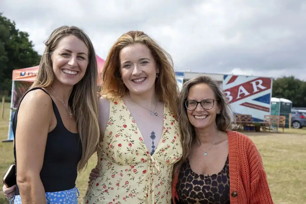 Silly Prune and friends enjoying the Stonehenge Polo Festival