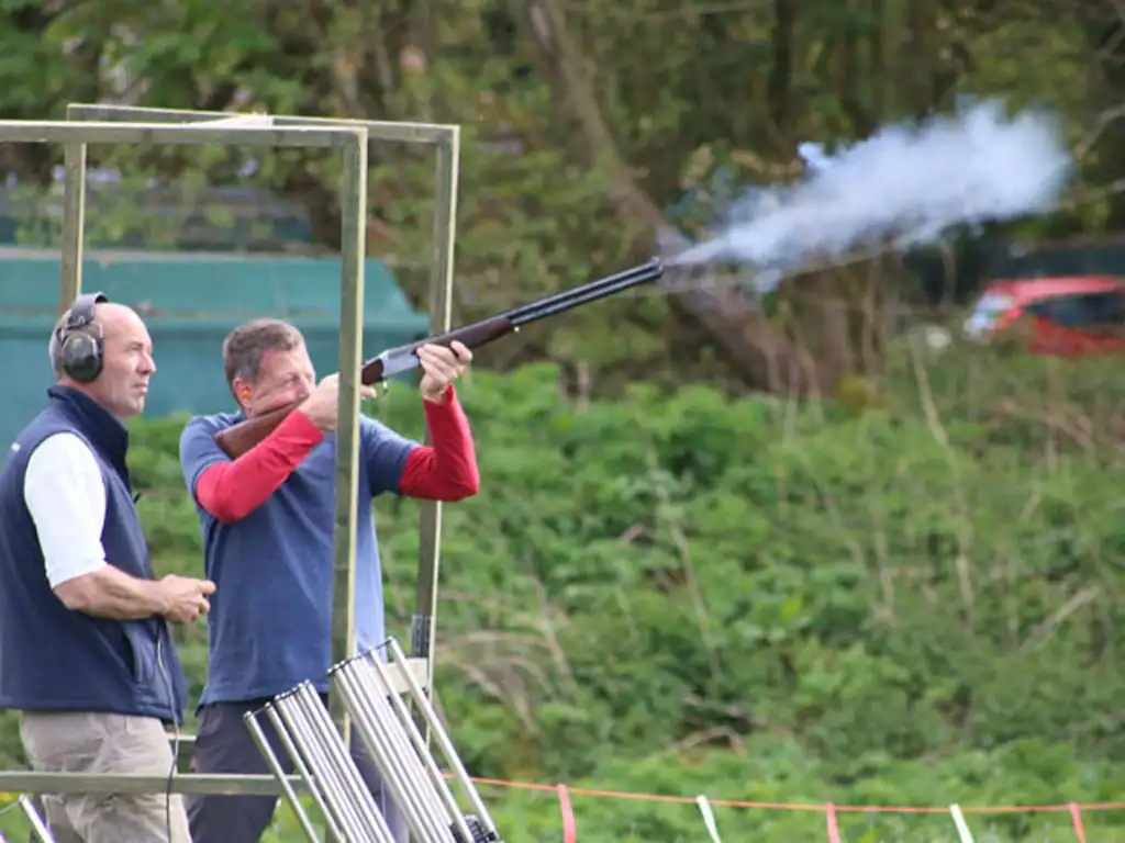 Clay pigeon shooting