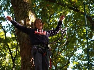 I made it - tree top team building 