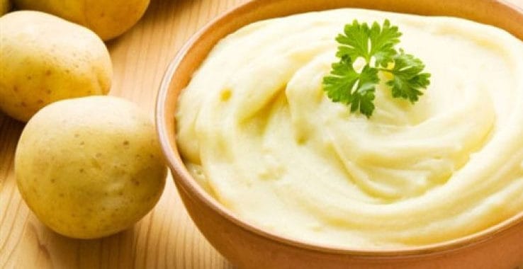 Purê de Batata com Creme de Leite