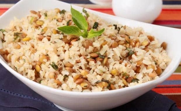 Arroz com Lentilha