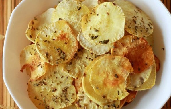 Chips de Batata Doce Assada