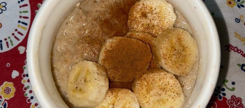 Mingau de Aveia Fit com Whey Protein