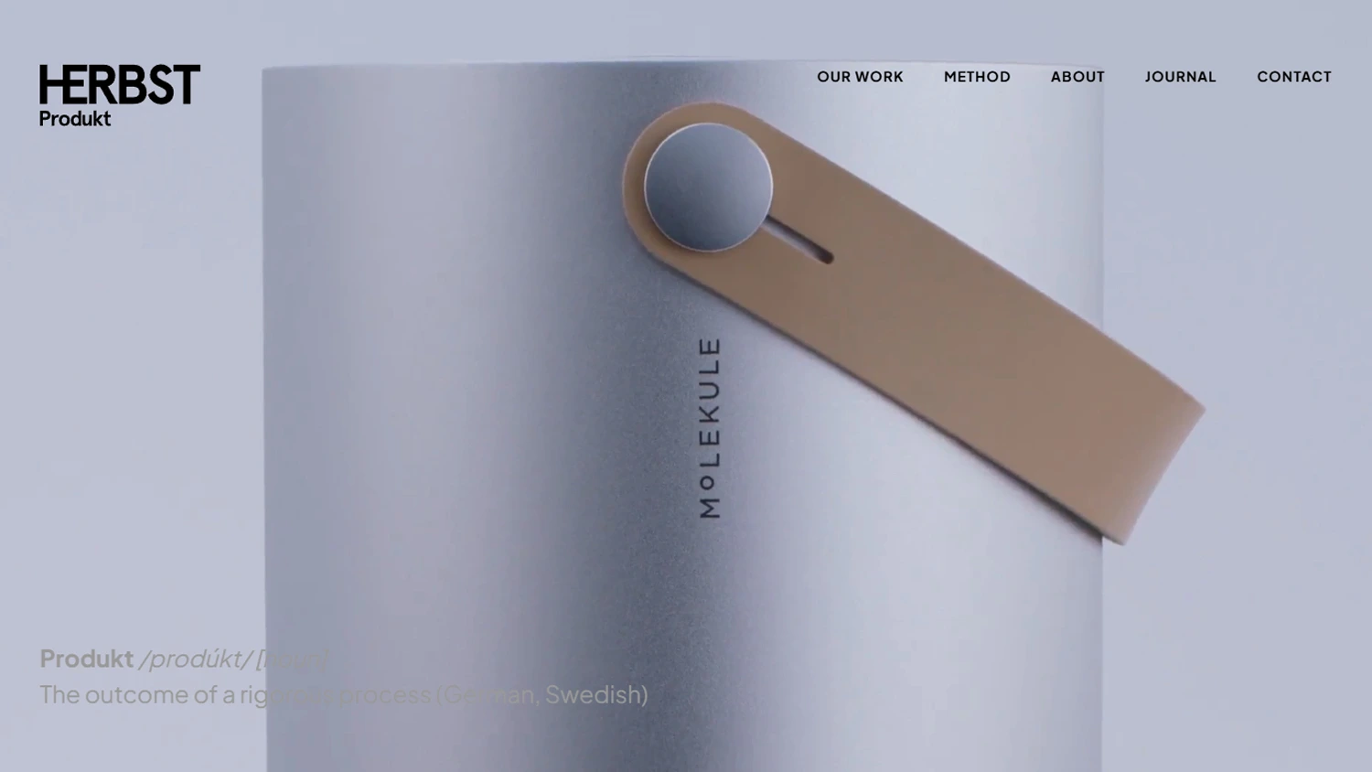 screenshot of Herbst Produkt website