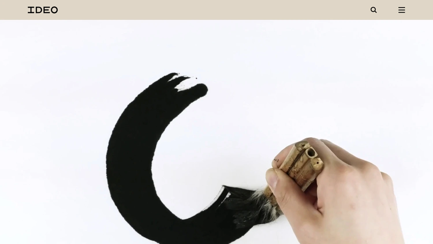 screenshot of IDEO website