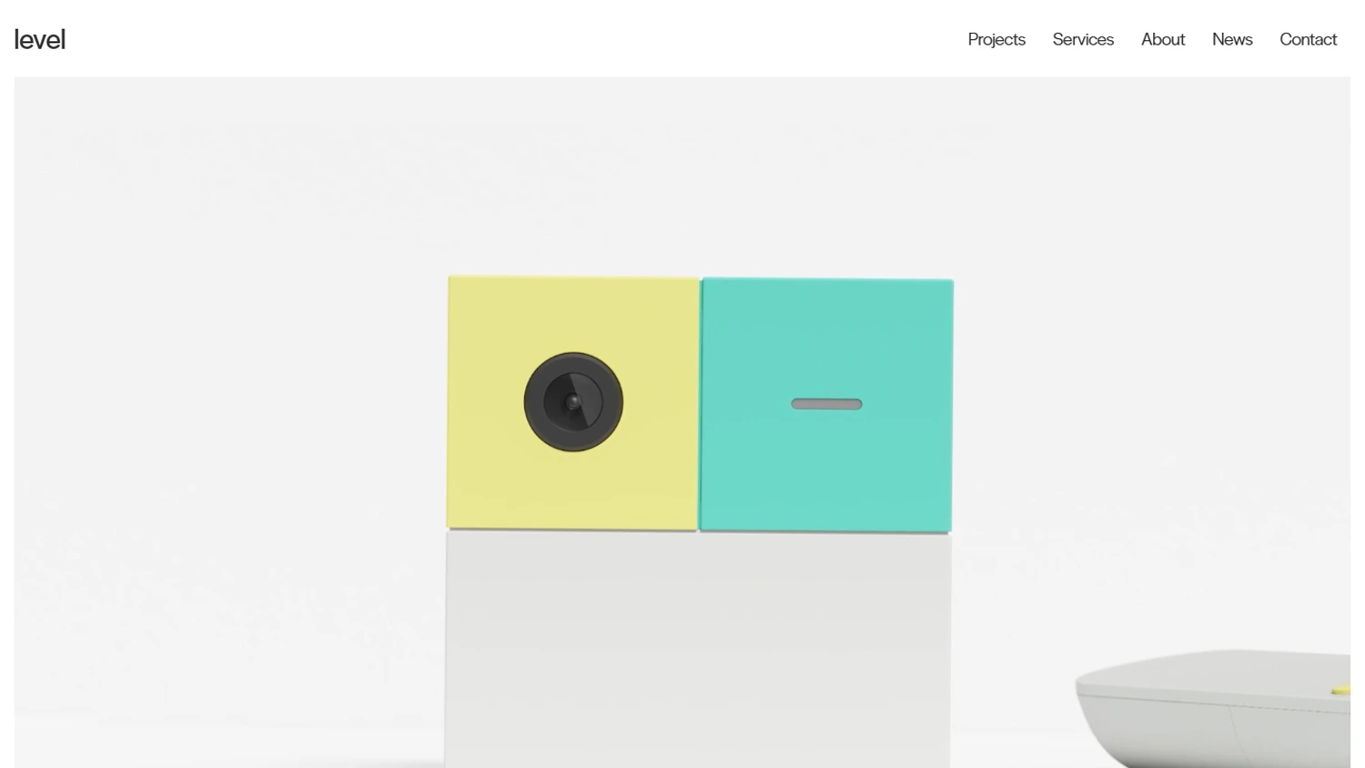 screenshot of Level website