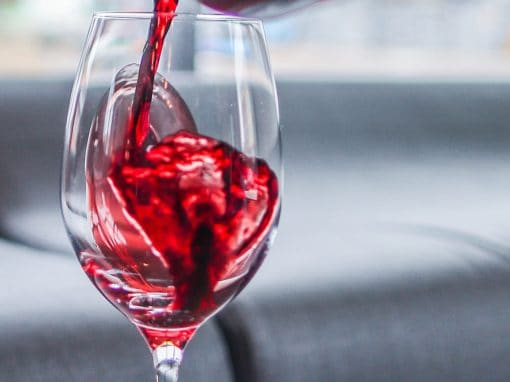 wine being poured
