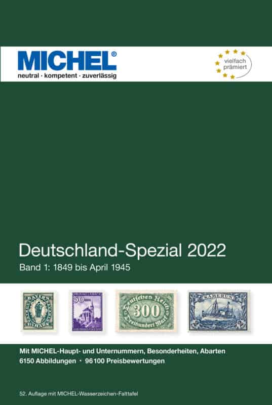 Michel Germany Specialized 2022 Volume 1 (1849April 1945) World