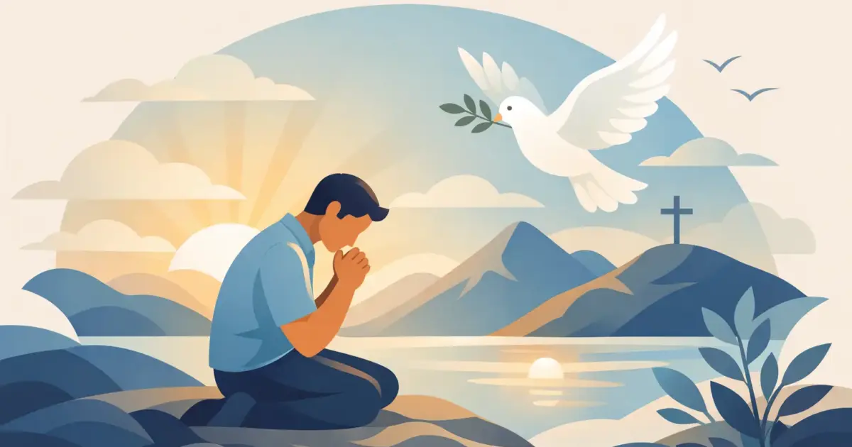 Guia de oração para dias difíceis com paz e fé
