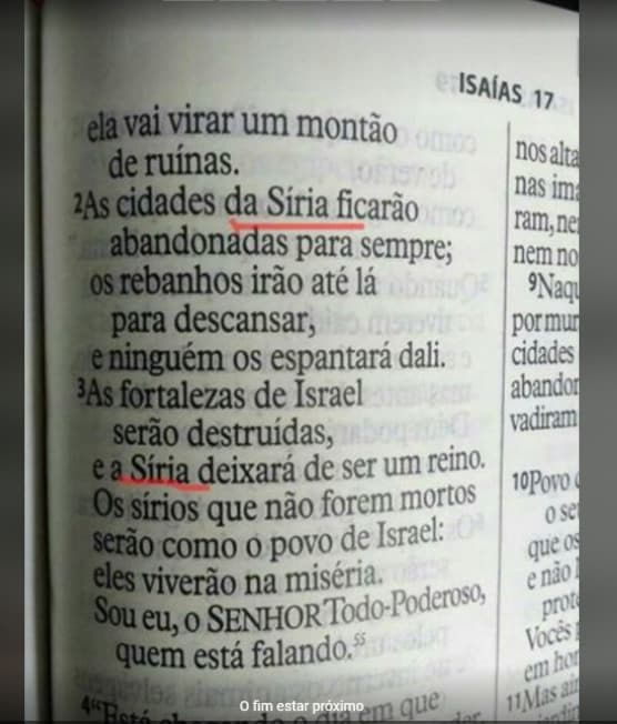 Isaías 17:2,3 - Síria e a Volta de Jesus - Profecia de Isaías - A volta de Jesus