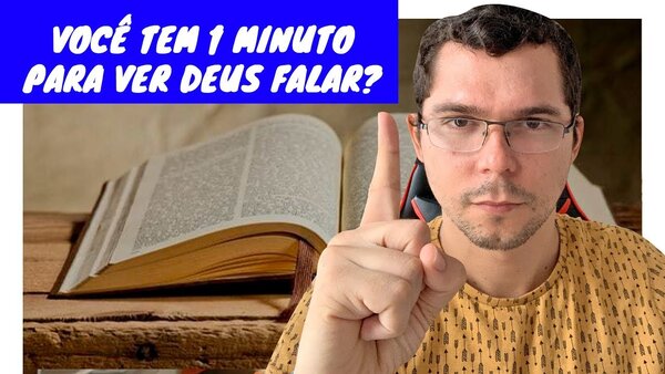 Você tem um minuto para ver Deus falar contigo? Se sim, então veja esse vídeo