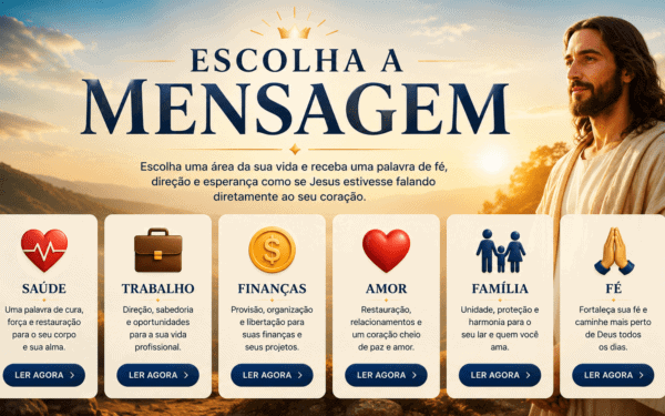 Mensagens por tema: 12 reflexões para viver a fé