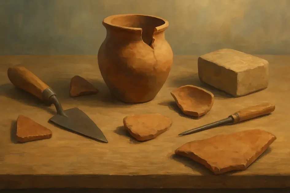 Ilustração sobre Arqueologia bíblica, gerada por IA; não retrata o acontecimento.