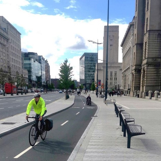 Cycle Lane on the Strand Liverpool