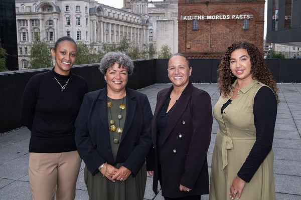 Brodie Arthur​: Outreach & Engagement Officer Alison Navarro: Programme Director Justine Jenkins: Positive Action Partnership Manager Maleka Egeonu-Roby: Performance & Contracts Manager​ at No 1 Mann Island, Liverpool