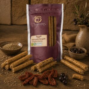 alt text=taralli misti:semi di finocchio, datterino secco e olive e rosmarino